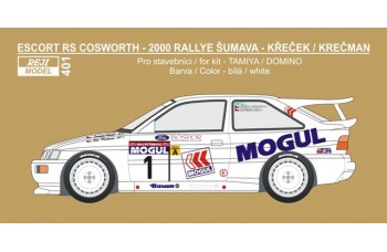 Decal – Escort RS Cosworth - Rallye Šumava 2000 - Křeček / Krečman 1/24